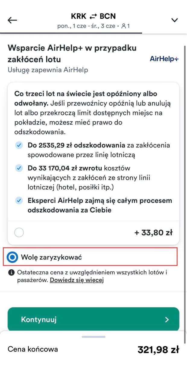 AirHelp+ — wsparcie w przypadku zakłóceń lotu